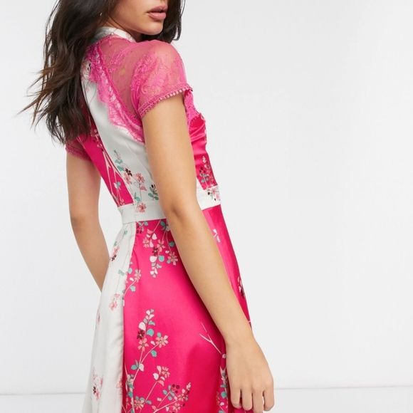 🍒NWT🍒 LIQUORISH ORIENTAL INSPIRED MINI DRESS - Picture 3 of 11